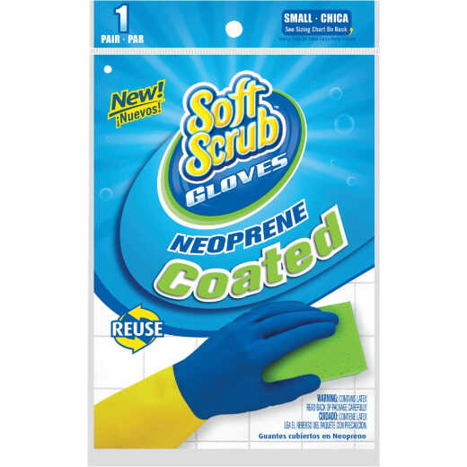 Soft Scrub Small Neoprene Coated Latex Rubber Glove